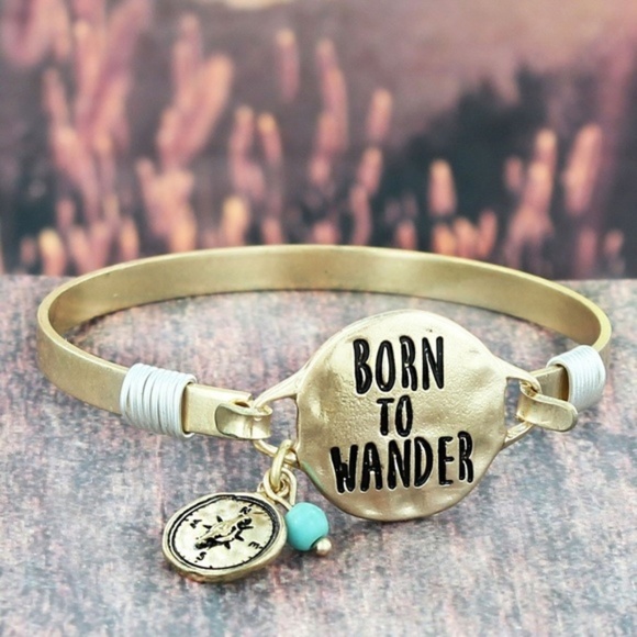 Jewelry - Goldtone 'Born To Wander' Bracelet